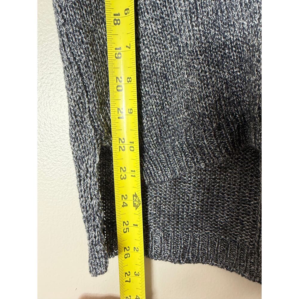 NWT BROCHU WALKER SWEATER ONA TANK TOP VEST ONYX GRAY GREY LINEN KNIT METALLIC - Picture 10 of 10